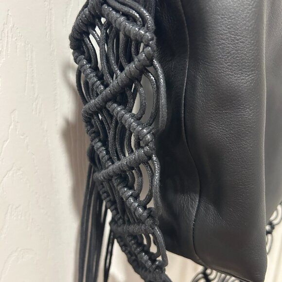 ***DANIELLA LEHAVI BLACK LEATHER BAG*** - Picture 3 of 7